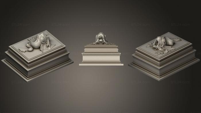 Статуэтки и статуи разные (Горгульи 07410, STKR_0821) 3D модель для ЧПУ станка